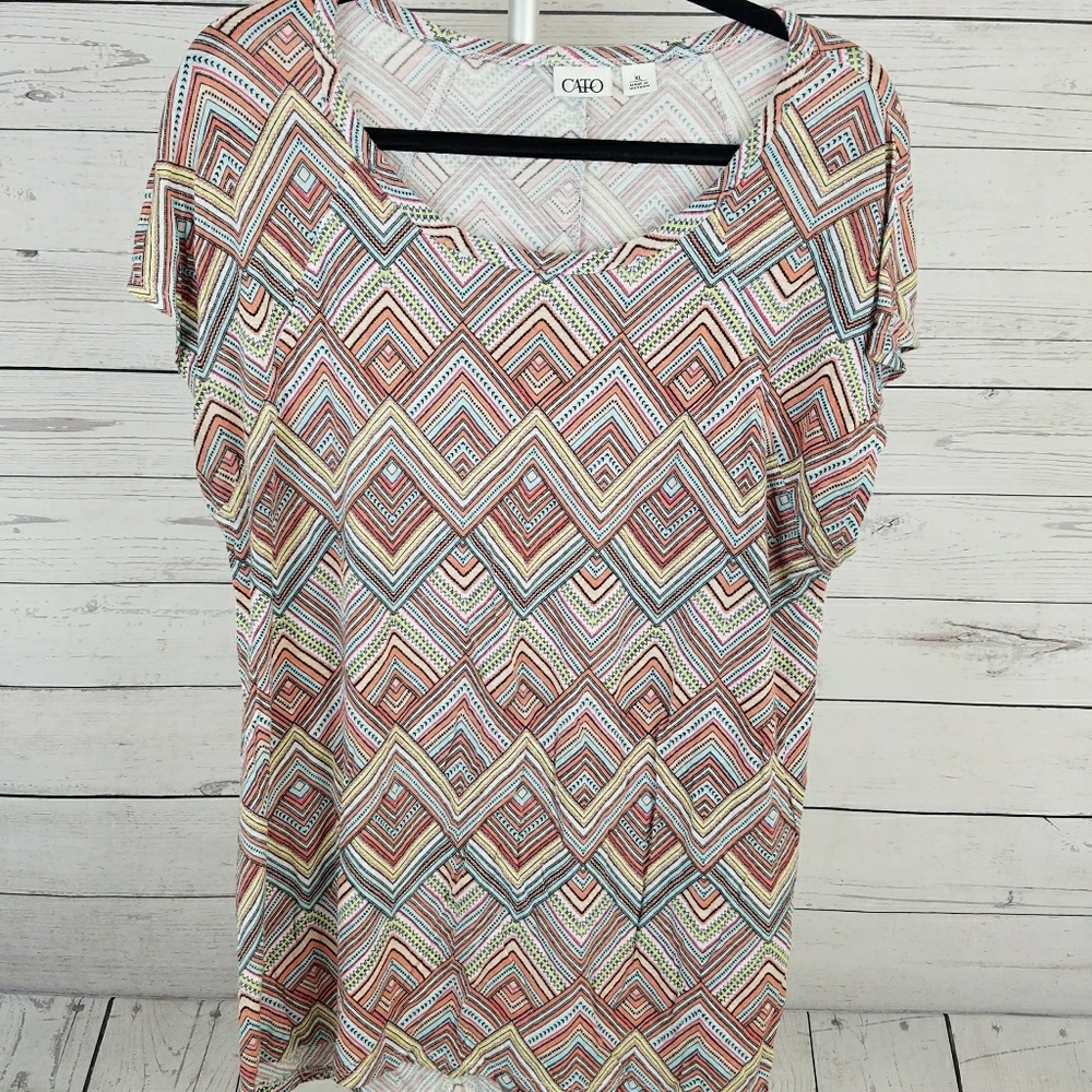 Womens Cato Aztec Print Tunic Size XL